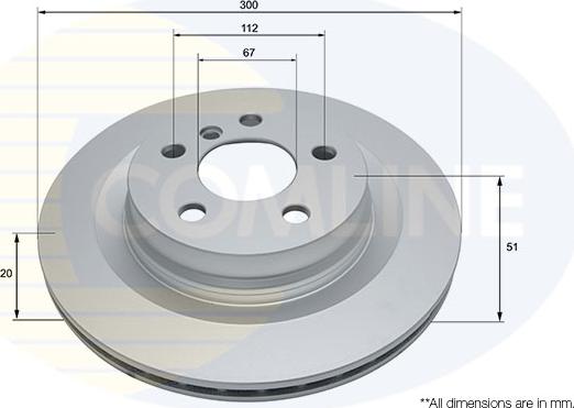 Comline ADC2803V - Disc frana aaoparts.ro