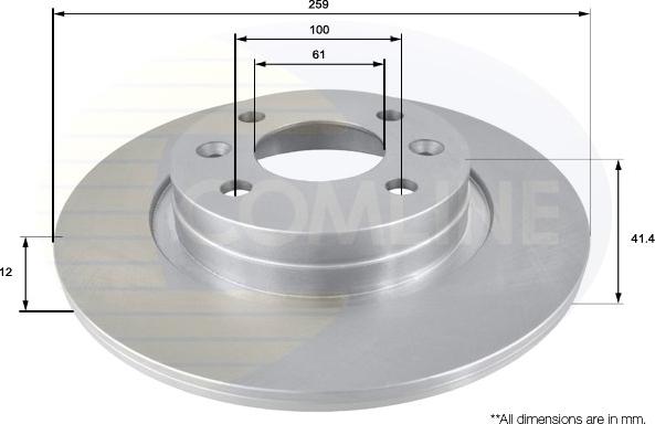 Comline ADC2709 - Disc frana aaoparts.ro