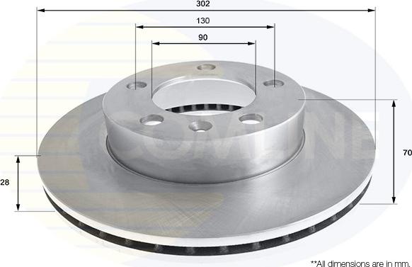 Comline ADC2701V - Disc frana aaoparts.ro