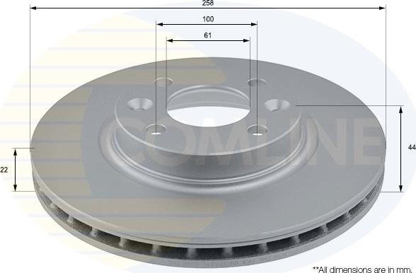 Comline ADC2719V - Disc frana aaoparts.ro