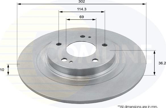 Comline ADC2732 - Disc frana aaoparts.ro
