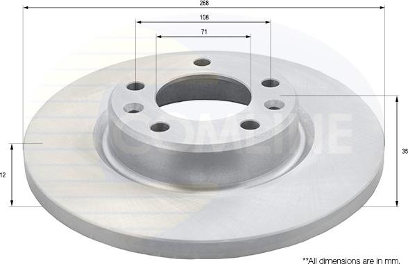 Comline ADC2723 - Disc frana aaoparts.ro