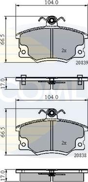 Comline CBP4137 - Set placute frana,frana disc aaoparts.ro