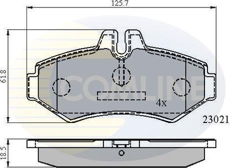 Comline CBP0914 - Set placute frana,frana disc aaoparts.ro