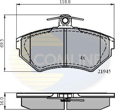 Comline CBP0989 - Set placute frana,frana disc aaoparts.ro