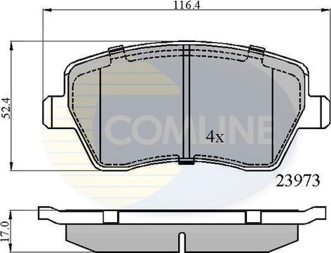 Comline CBP0984 - Set placute frana,frana disc aaoparts.ro