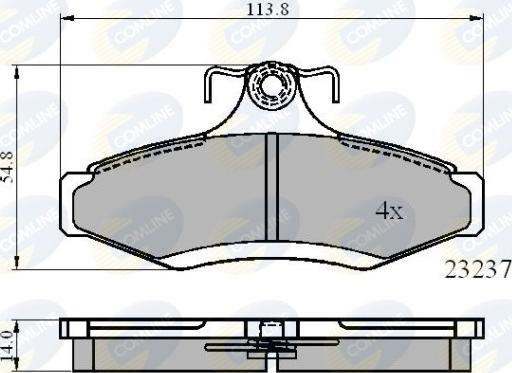 Comline CBP0495 - Set placute frana,frana disc aaoparts.ro