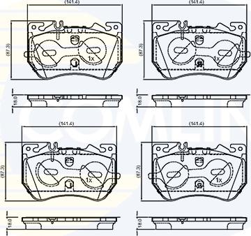 Comline CBP04016 - Set placute frana,frana disc aaoparts.ro