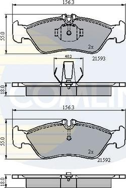 Comline CBP0478 - Set placute frana,frana disc aaoparts.ro