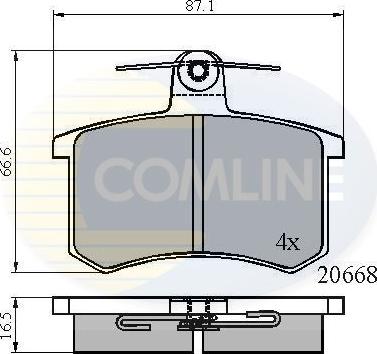 Comline CBP0558 - Set placute frana,frana disc aaoparts.ro