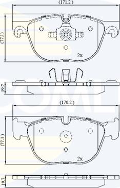 Comline CBP06003 - Set placute frana,frana disc aaoparts.ro