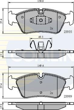 Comline CBP01590 - Set placute frana,frana disc aaoparts.ro