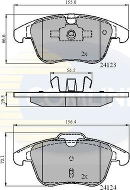 Comline CBP01591 - Set placute frana,frana disc aaoparts.ro