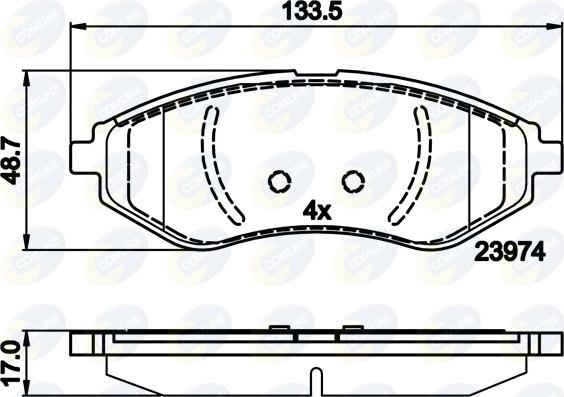 Comline CBP01598 - Set placute frana,frana disc aaoparts.ro