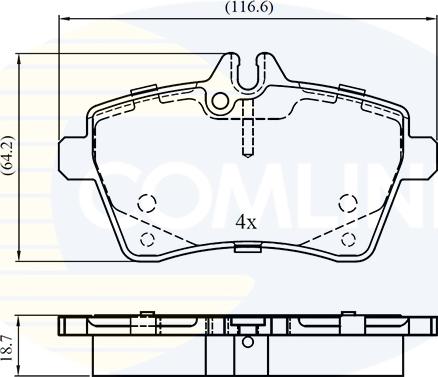 Comline CBP01592 - Set placute frana,frana disc aaoparts.ro