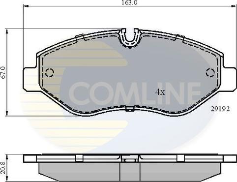 Comline CBP01555 - Set placute frana,frana disc aaoparts.ro