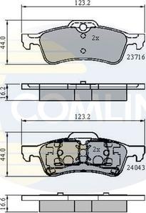 Comline CBP01550 - Set placute frana,frana disc aaoparts.ro