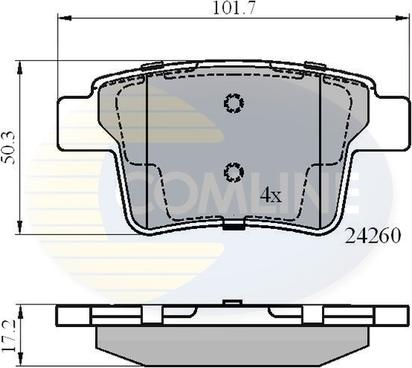 Comline CBP01557 - Set placute frana,frana disc aaoparts.ro