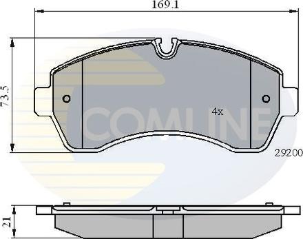 Comline CBP01569 - Set placute frana,frana disc aaoparts.ro