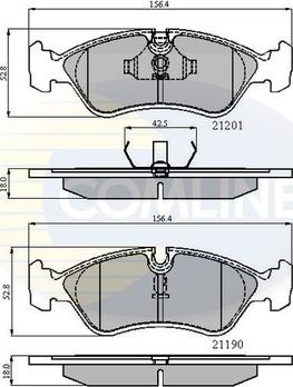 Comline CBP0150 - Set placute frana,frana disc aaoparts.ro