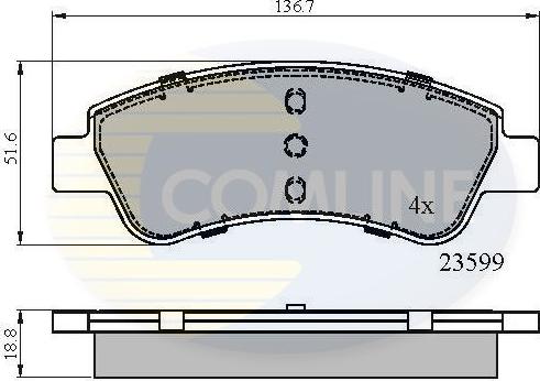 Comline CBP01525 - Set placute frana,frana disc aaoparts.ro