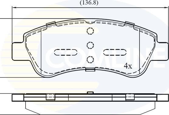 Comline CBP01525 - Set placute frana,frana disc aaoparts.ro