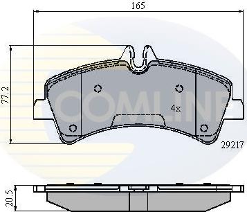 Comline CBP01575 - Set placute frana,frana disc aaoparts.ro