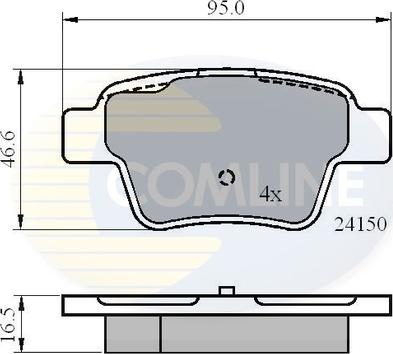 Comline CBP01658 - Set placute frana,frana disc aaoparts.ro