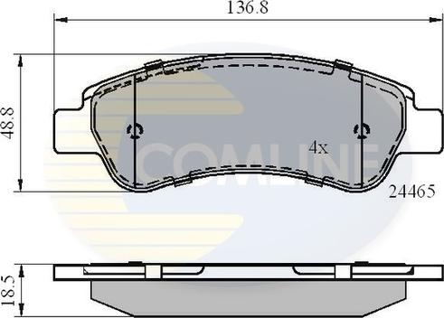 Comline CBP01604 - Set placute frana,frana disc aaoparts.ro