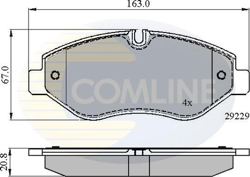 Comline CBP01616 - Set placute frana,frana disc aaoparts.ro