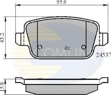 Comline CBP01610 - Set placute frana,frana disc aaoparts.ro