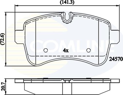 Comline CBP01617 - Set placute frana,frana disc aaoparts.ro