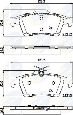 Comline CBP01629 - Set placute frana,frana disc aaoparts.ro