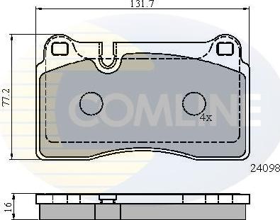 Comline CBP01626 - Set placute frana,frana disc aaoparts.ro