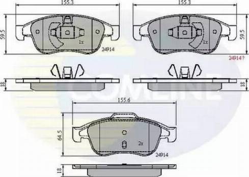 Comline CBP01677 - Set placute frana,frana disc aaoparts.ro