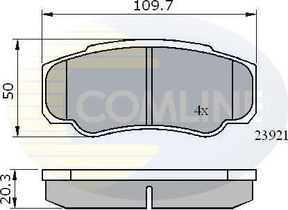 Comline CBP01042 - Set placute frana,frana disc aaoparts.ro