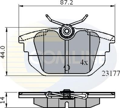Comline CBP01012 - Set placute frana,frana disc aaoparts.ro