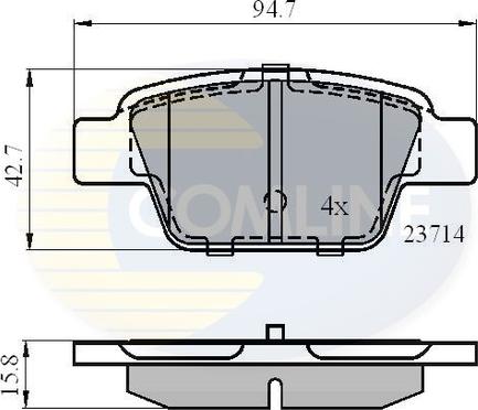 Comline CBP01039 - Set placute frana,frana disc aaoparts.ro