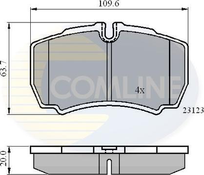 Comline CBP01034 - Set placute frana,frana disc aaoparts.ro