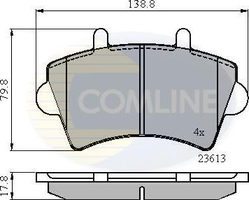 Comline CBP01035 - Set placute frana,frana disc aaoparts.ro