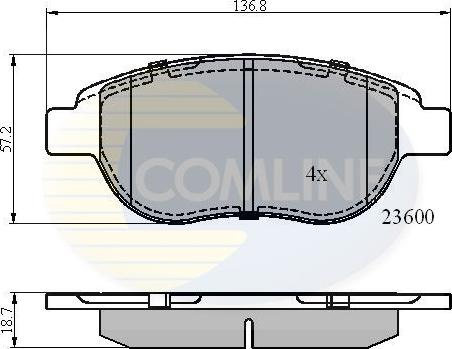 Comline CBP01038 - Set placute frana,frana disc aaoparts.ro