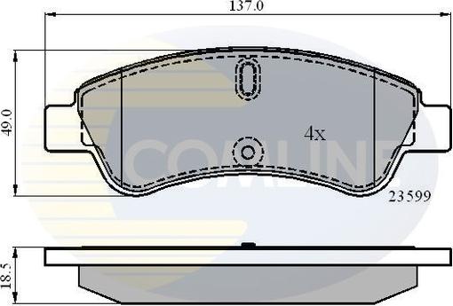 Comline CBP01033 - Set placute frana,frana disc aaoparts.ro