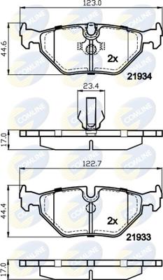 Comline CBP01024 - Set placute frana,frana disc aaoparts.ro