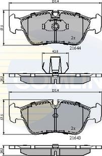 Comline CBP01023 - Set placute frana,frana disc aaoparts.ro