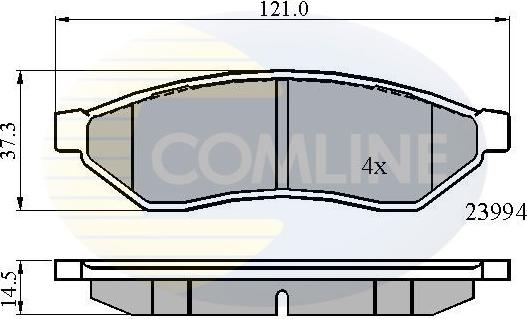 Comline CBP01190 - Set placute frana,frana disc aaoparts.ro