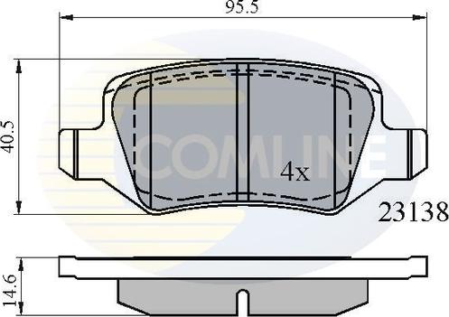 Comline CBP01149 - Set placute frana,frana disc aaoparts.ro