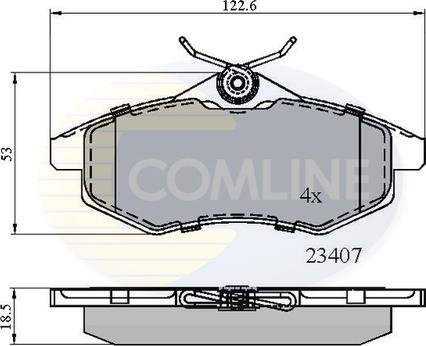 Comline CBP01145 - Set placute frana,frana disc aaoparts.ro