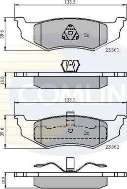 Comline CBP01100 - Set placute frana,frana disc aaoparts.ro