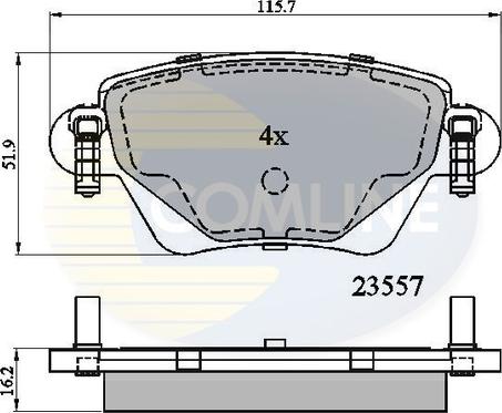 Comline CBP01114 - Set placute frana,frana disc aaoparts.ro