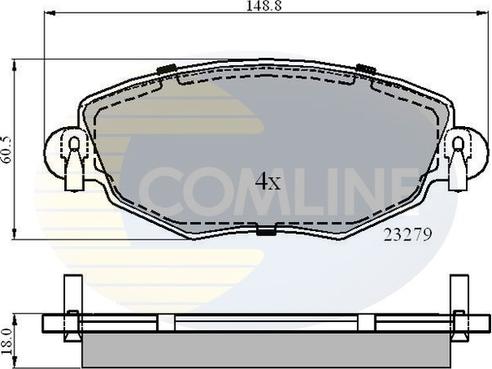 Comline CBP01110 - Set placute frana,frana disc aaoparts.ro